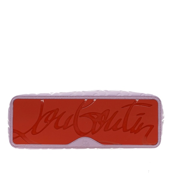 Christian Louboutin Cabata Tote Embossed Nappa Leather Purple New - Picture 10 of 10